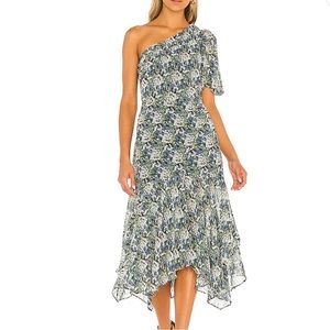Santorini Dress in Blue Green Floral — ASTR the Label